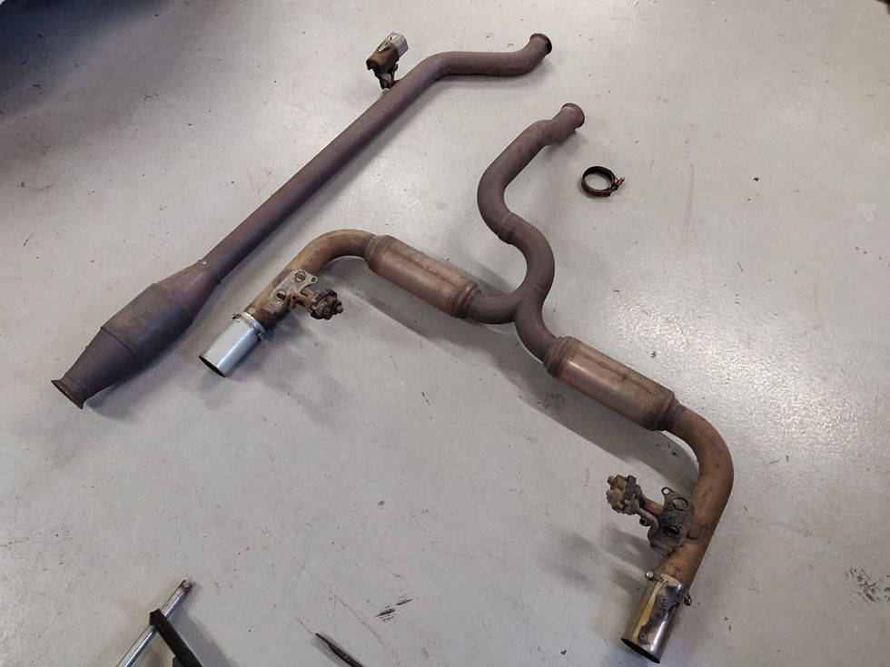 Clio 3 Cup Racer Rear Exhaust - Modified 200 Tips