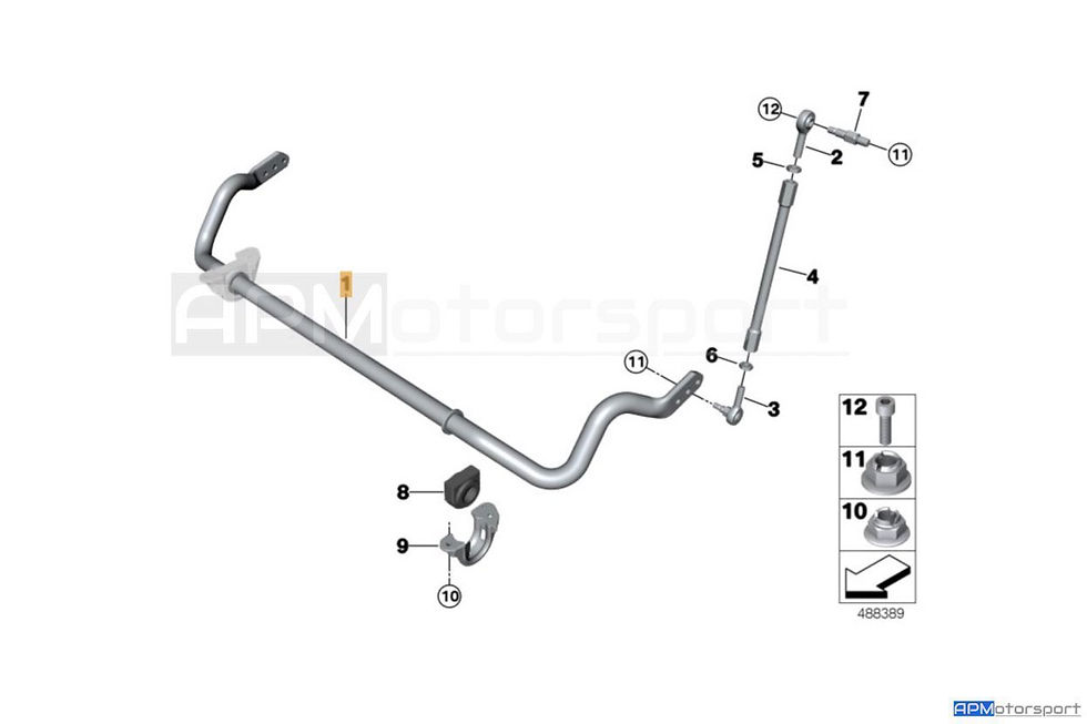 Thumbnail: BMW M2 CS Racing - Anti Roll Bar Sway - Front