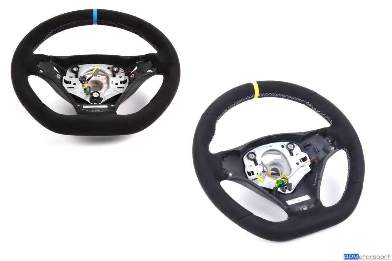32302157307  32302212773 E92 M3 Flat bottom steering wheel Race Alcantara