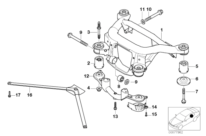Thumbnail: E46 M3/CSL Rear Axle Refresh Kit