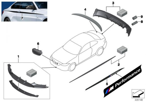 Thumbnail: BMW M235i Racing M Performance Front Splitter