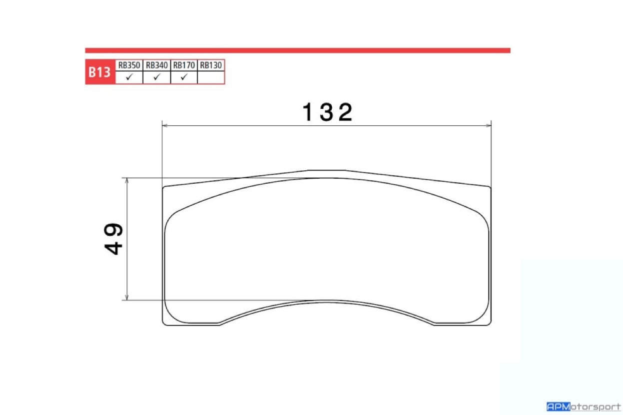 Brembo Racing Brake Pad RB-340 - B13.26.340 Porsche RSR
