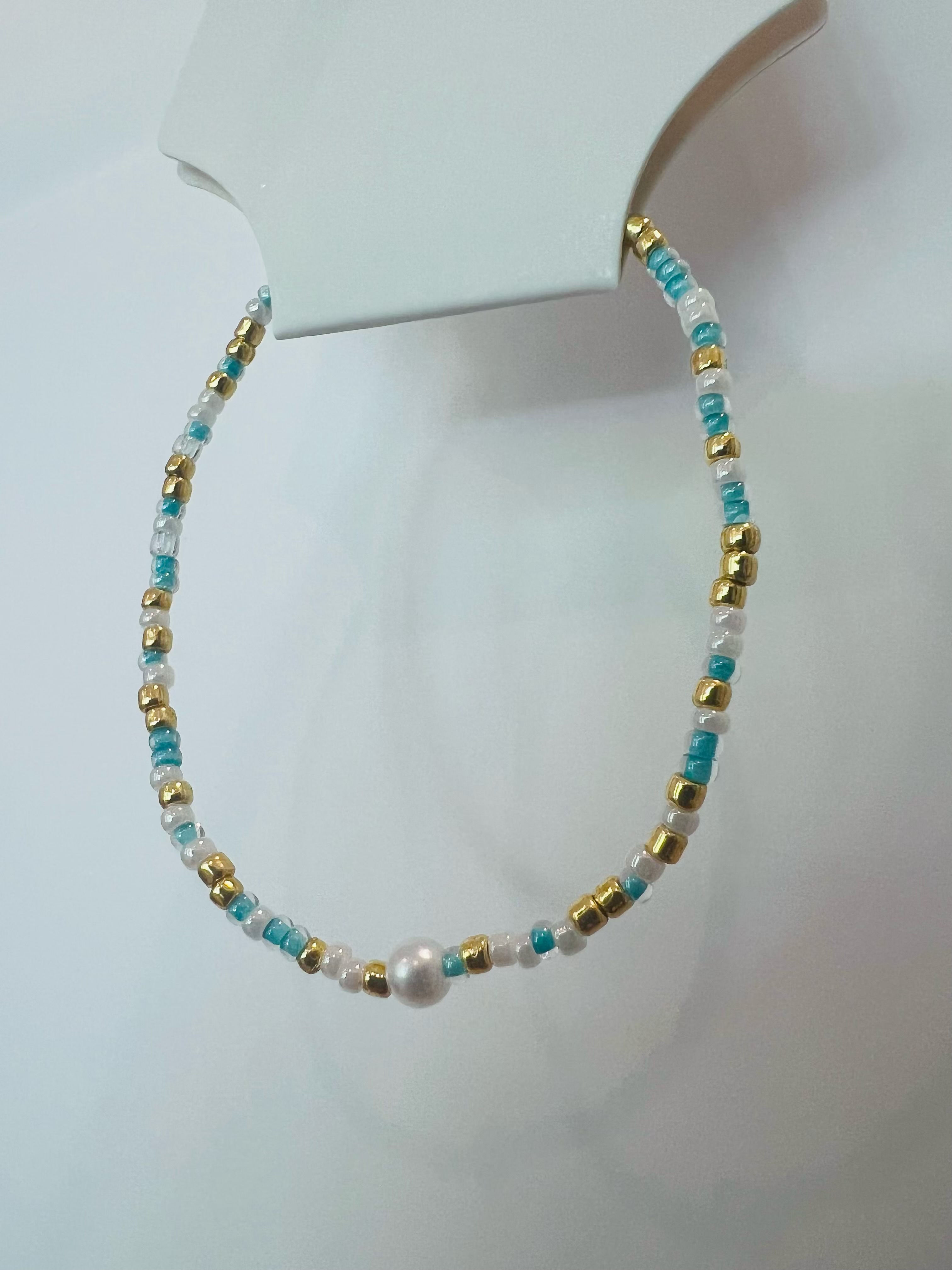 Lagoon with 4mm Pearl