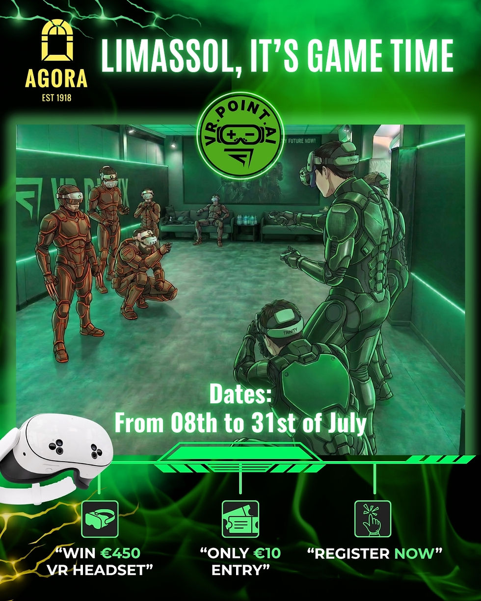 🚨 LIMASSOL, IT’S GAME TIME 🚨 The ultimate VR Team Tournament is here.