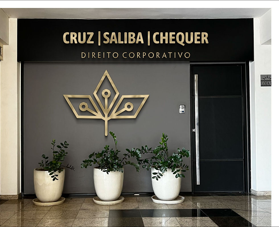 Aplicação do logo da Cruz, Saliba, Chequer - Direito Corporativo