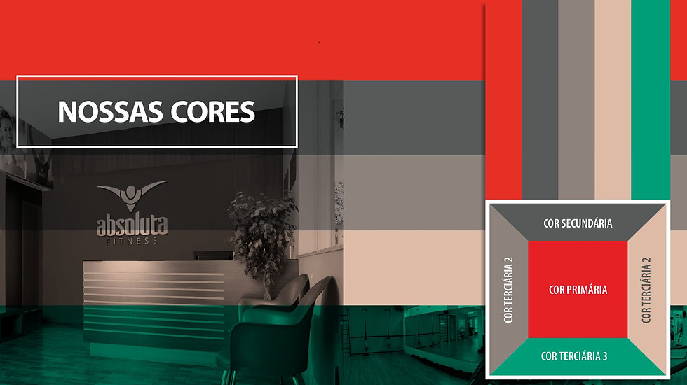 Paleta de cores da Absoluta Fitness