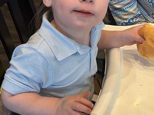 AXEL ENJOYING EASTER DINNER WITH THE FAM !