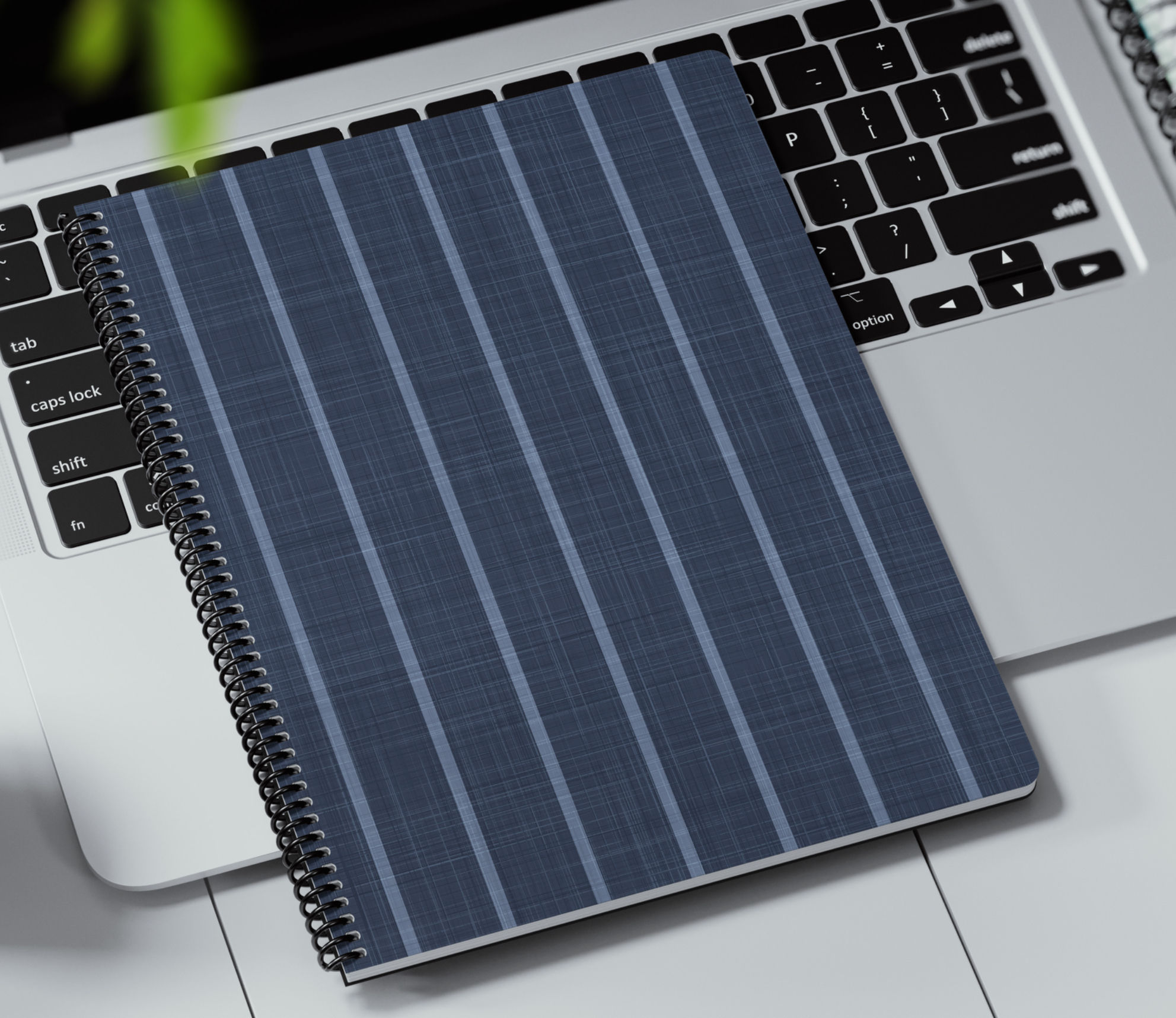 Just a Notebook: Denim Pinstripes