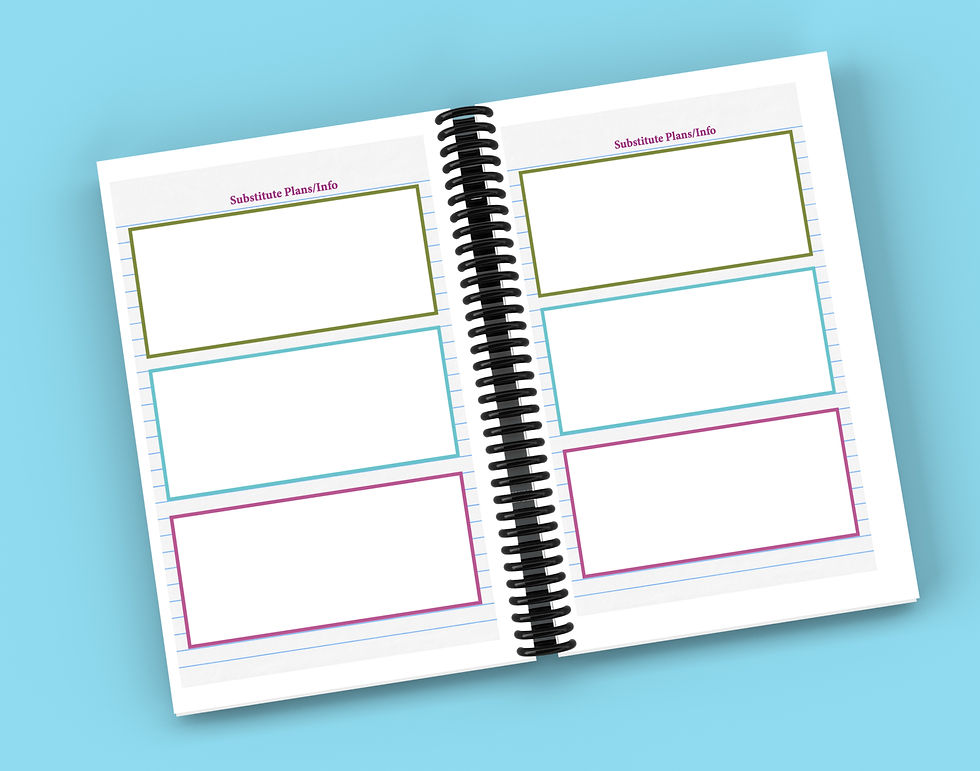 Thumbnail: 2025-2026 Undated Six Subject Lesson Planner: Multi-Colored Basketweave