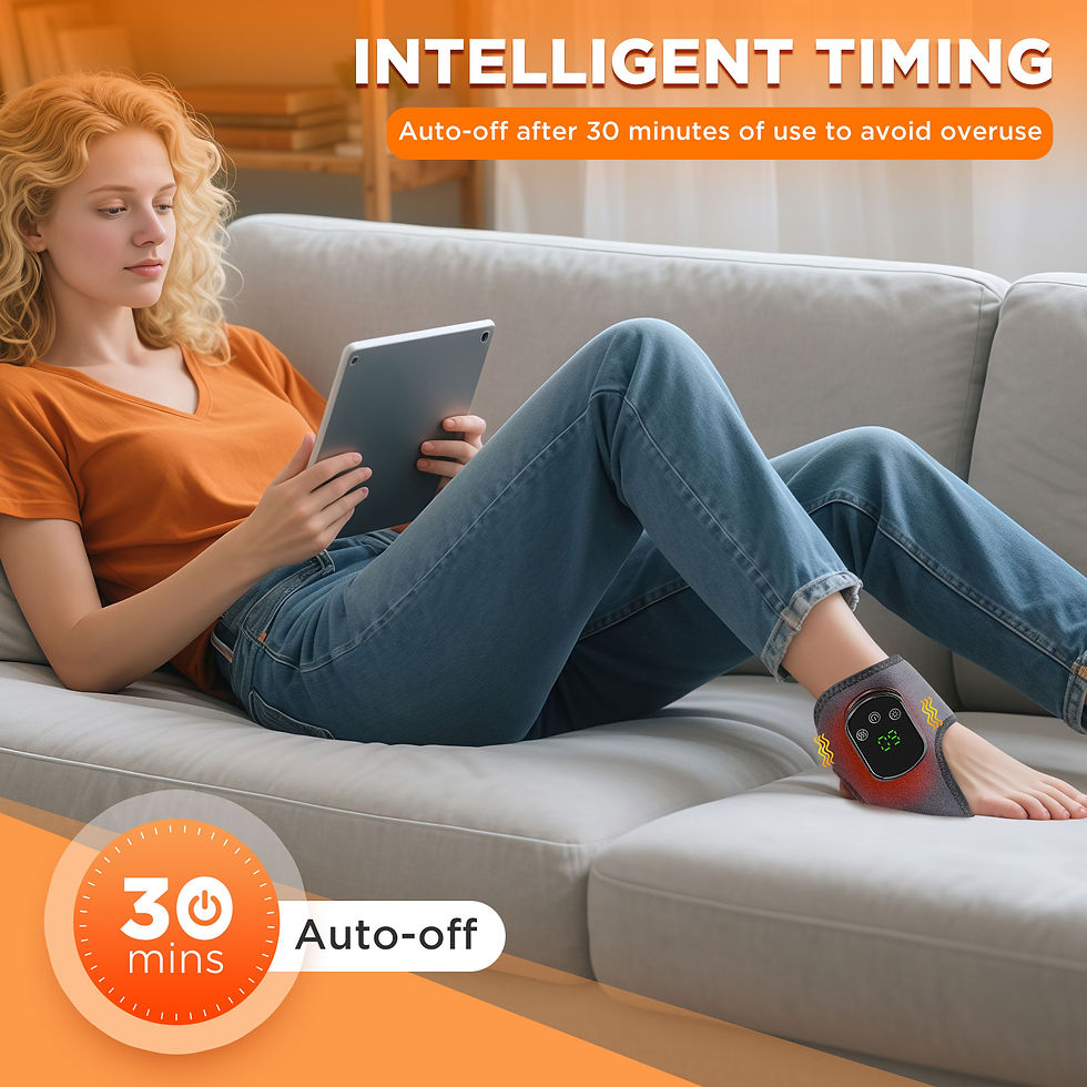 Thumbnail: Electric foot and hand massager can vibrate and heat the ankles and ankles, and 