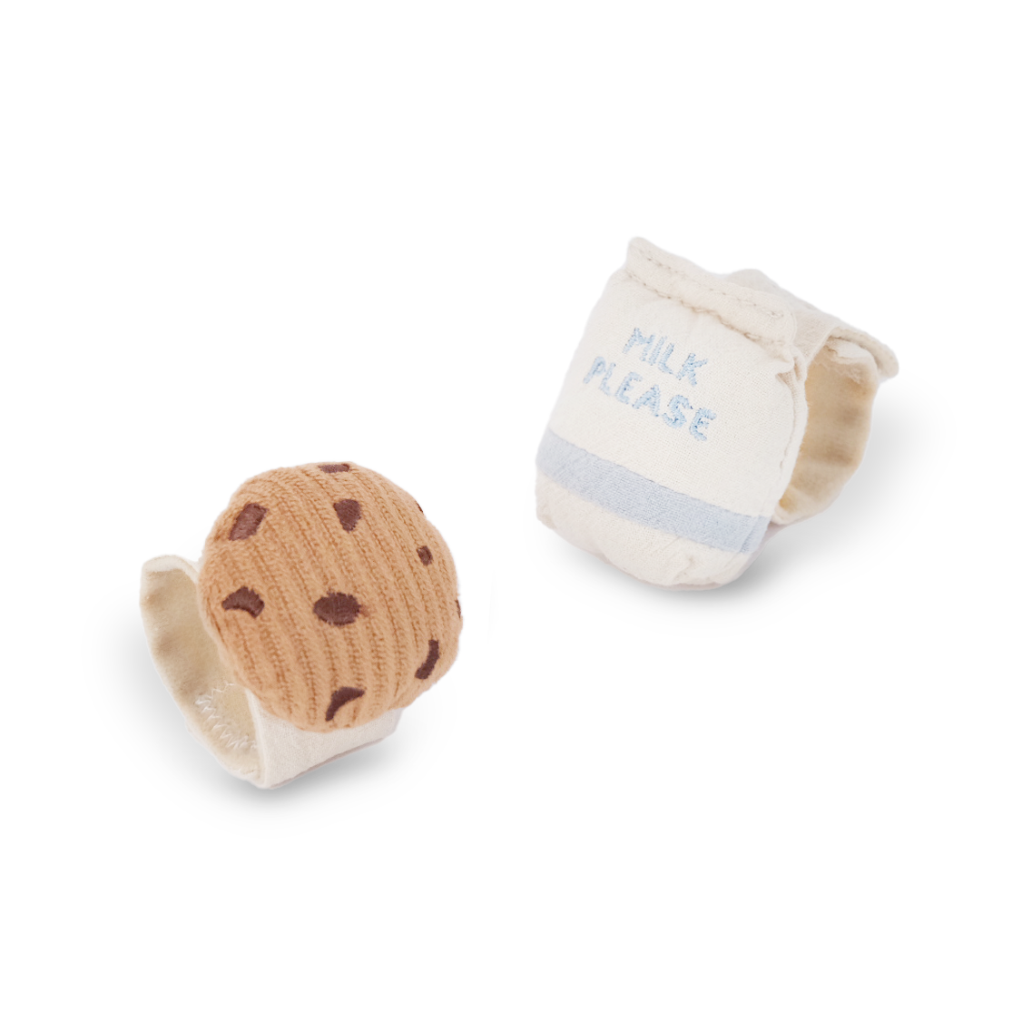 Milk & Cookie Baby Wrist Rattle