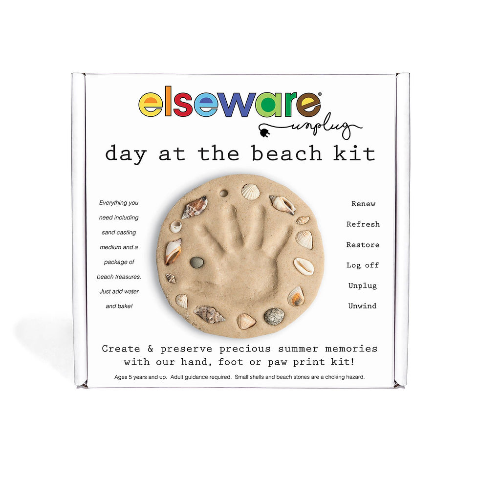 Thumbnail: Day at the Beach - Kids Hand & Footprint Keepsake Craft