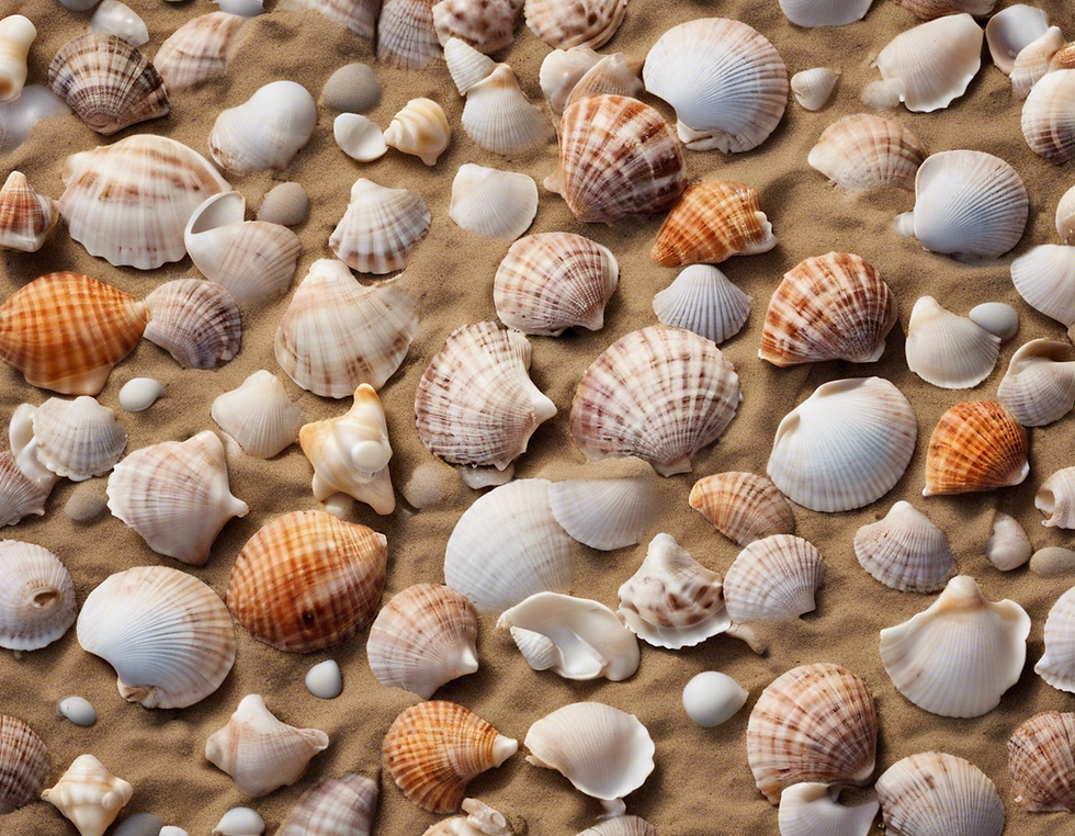 Seashells on the beach