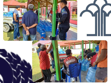 Pembagian Air Minum di Lapas Mamasa