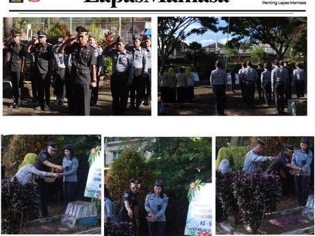 Upacara Tabur Bunga di TMP Mamasa sebagai Rangkaian HBP ke-60