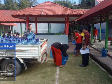 Pembagian Air Galon WBP Lapas Mamasa
