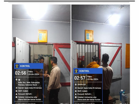 Pembagian Makan Sahur untuk WBP Beragama Muslim di Lapas Mamasa