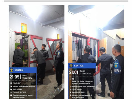 Pengawasan Petugas Jaga di Lapas Kelas III Mamasa