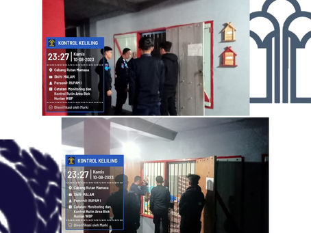 Monitoring dan Kontrol Rutin Area Blok Hunian Lapas Mamasa