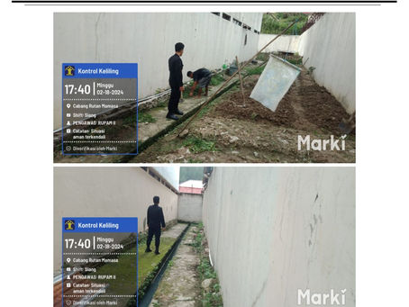 Monitoring dan Kontrol Area Branggang dan Tembok Lapas Kelas III Mamasa
