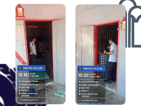 Kontrol keliling pada area steril Lapas Mamasa