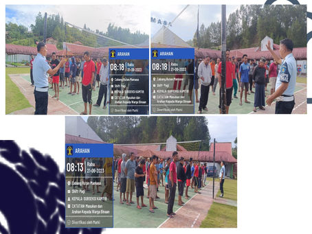 Arahan Ka SUBSI KAMTIB kepada WBP Terkait Larangan dan Kewajiban selama di dalam Lapas