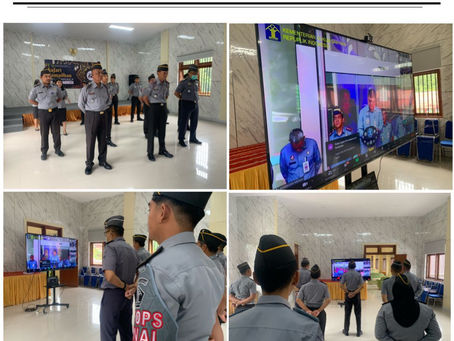 Lapas Mamasa ikuti Apel Kesiapan Pengamanan Hari Raya Idul Fitri 1445 H