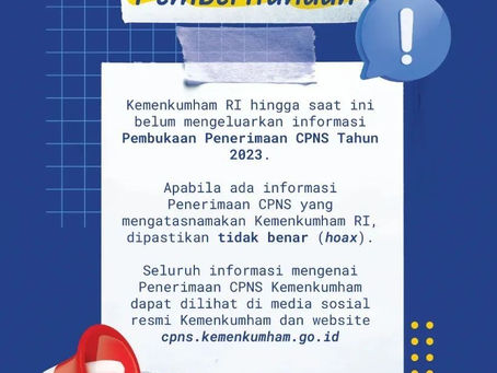 Kemenkumham Belum Buka Penerimaan CPNS 2023