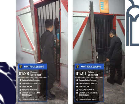Kontrol Keliling Kamar Hunian Warga Binaan di Lapas Mamasa