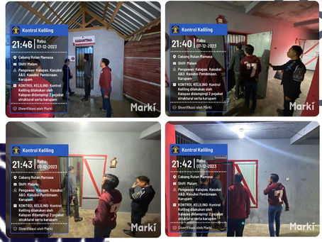 Monitoring dan kontrol area kamar blok hunian WBP oleh Kalapas Mamasa