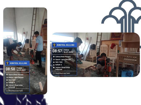 Kontrol kegiatan WBP pada Bengkel Kerja Lapas Mamasa