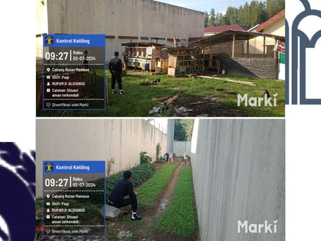 Monitoring dan Kontrol Area Tembok Keliling Lapas Mamasa