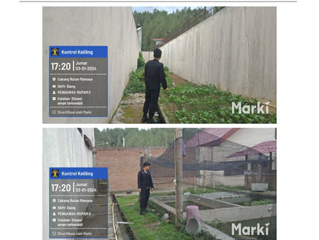 Kontrol Area Branggang dan Tembok Keliling di Lapas Mamasa