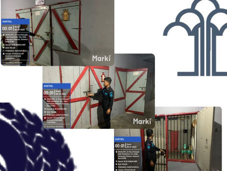 Monitoring dan kontrol rutin area blok dan kamar hunian WBP Lapas Mamasa