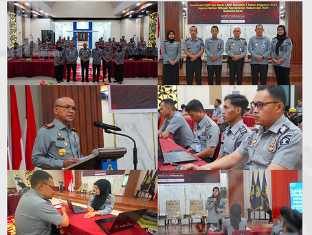 Lapas Mamasa Ikuti Kegiatan Reviu LKjIP Periode Semester I Tahun 2023