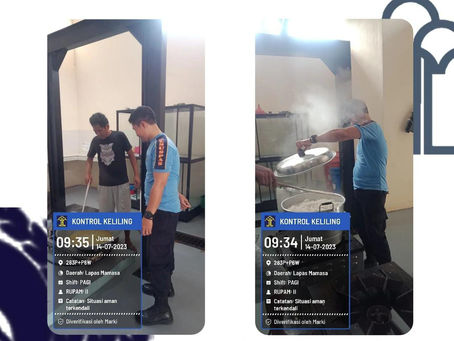 Monitoring serta kontrol kegiatan tamping koki pada Lapas Mamasa