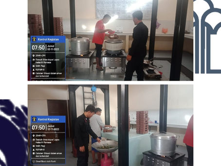 Pengawasan pengloahan Bahan Makanan di Lapas Mamasa