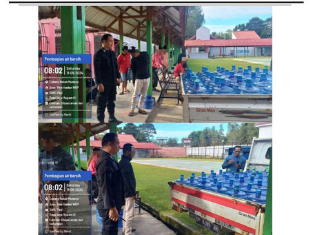 Pembagian Air Bersih untuk Warga Binaan di Lapas Mamasa