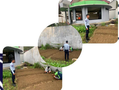 Monitoring kegiatan berkebun oleh WBP