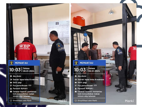 Pengawasan pengolahan makanan Lapas Mamasa