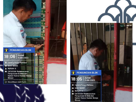 Penguncian Blok Hunian Lapas Mamasa