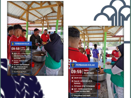 Pembagian Extra Fooding bagi WBP Lapas Mamasa