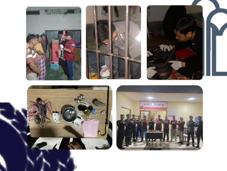 Pelaksanaan Penggeledahan Bersama Divisi Pemasyarakatan