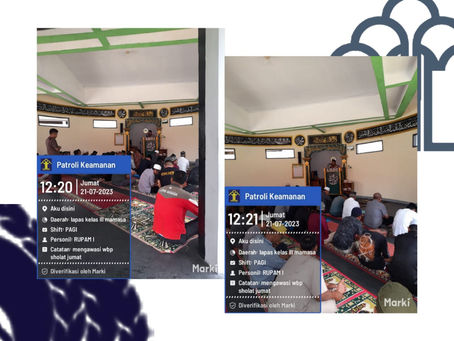 Kegiatan Ibadah Sholat Jumat WBP Lapas Mamasa