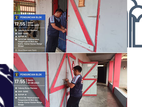 Penguncian Kamar Hunian WBP Lapas Mamasa