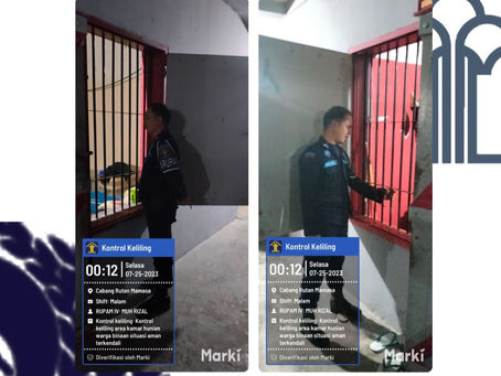 Kontrol keliling kamar hunian WBP Lapas Mamasa