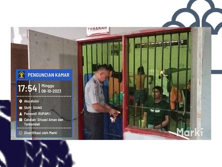 Penguncian Kamar Hunian WBP Lapas Mamasa
