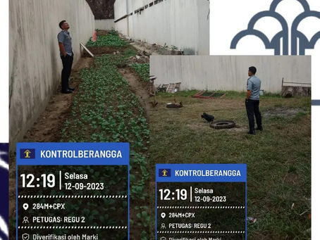 Pengawasan keliling Area Tembok dan Brandgang Lapas Mamasa