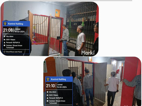 Kontrol Keliling Blok Hunian WBP oleh Kepala Lapas Mamasa