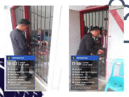 Penguncian Kamar hunian WBP Lapas Mamasa